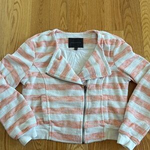 Sanctuary Striped Moto Jacket Small